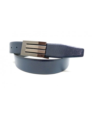 Cinturón piel Charol grabado- Soave 32mm reversible