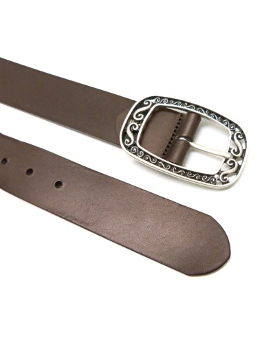 Cinturón 40mm piel Toiano hebilla doble