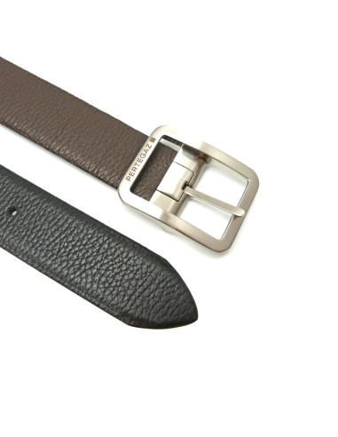 Cinturón piel Pebble 35mm reversible elástico