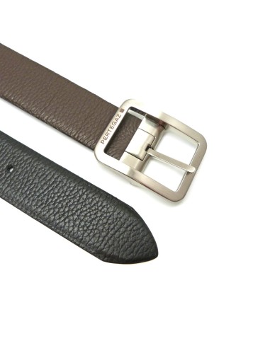 Cinturón piel Pebble 35mm reversible elástico tallas XL
